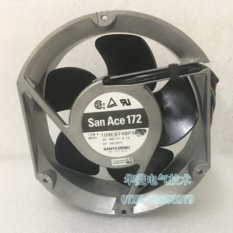 低噪音双重反转风扇17251高静压三洋San Ace风扇109E5724M50
